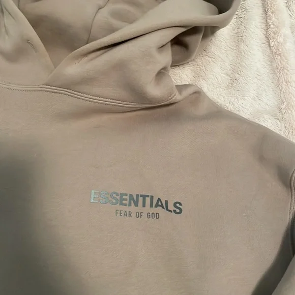 Fear of God Essentials Tan Hoodie - Picture 4 of 8